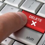 Cultural Erasure? Heroes Swapped For Wildlife! finger pressing red keyboard key labeled erase past