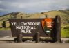 Map showing Yellowstone and surrounding locations.